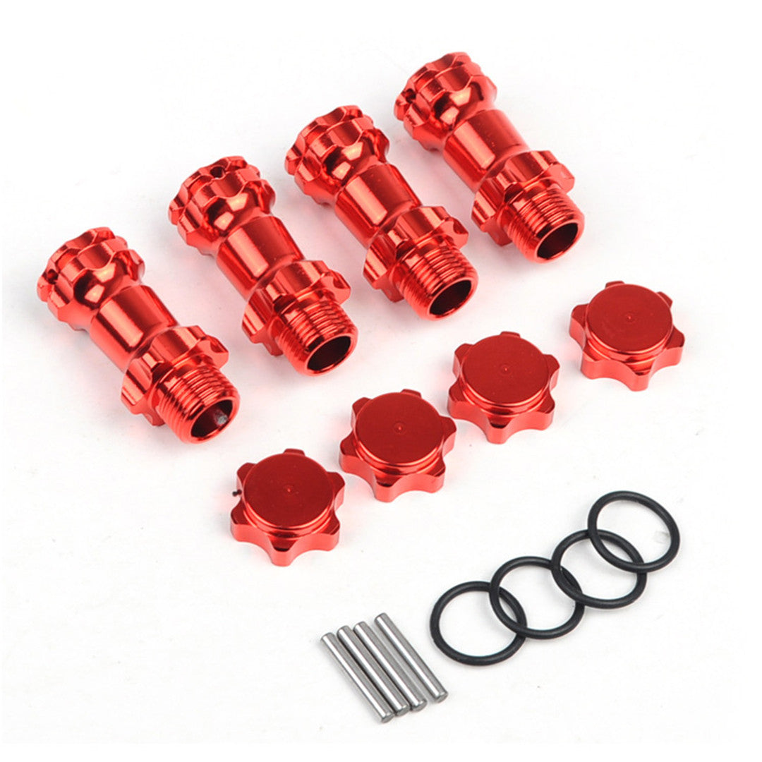 4pcs 1:8 RC Model 17mm Wheel Hex 30mm Enhanced Mount Drive Adapter Cover HSP 89108
