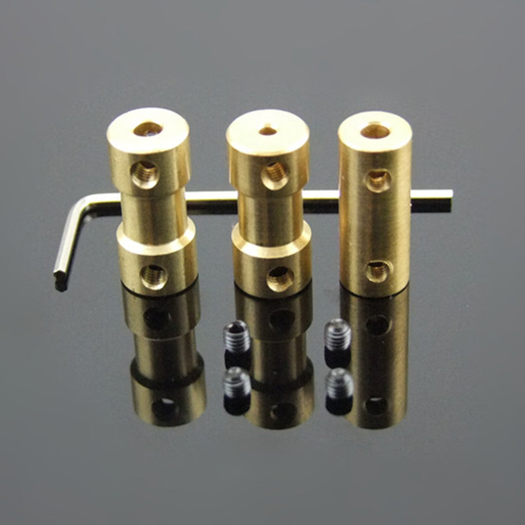 Copper Shaft Coupling Motor Metal Connector DIY Model Coupling Motor Shaft Accessories
