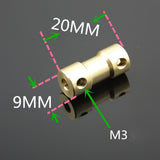 Copper Shaft Coupling Motor Metal Connector DIY Model Coupling Motor Shaft Accessories