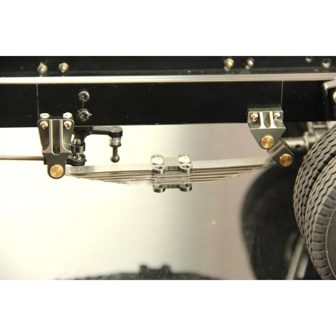1/14 Aluminum Front Leaf Spring Suspension System Emulation for truck tractor/dump truck