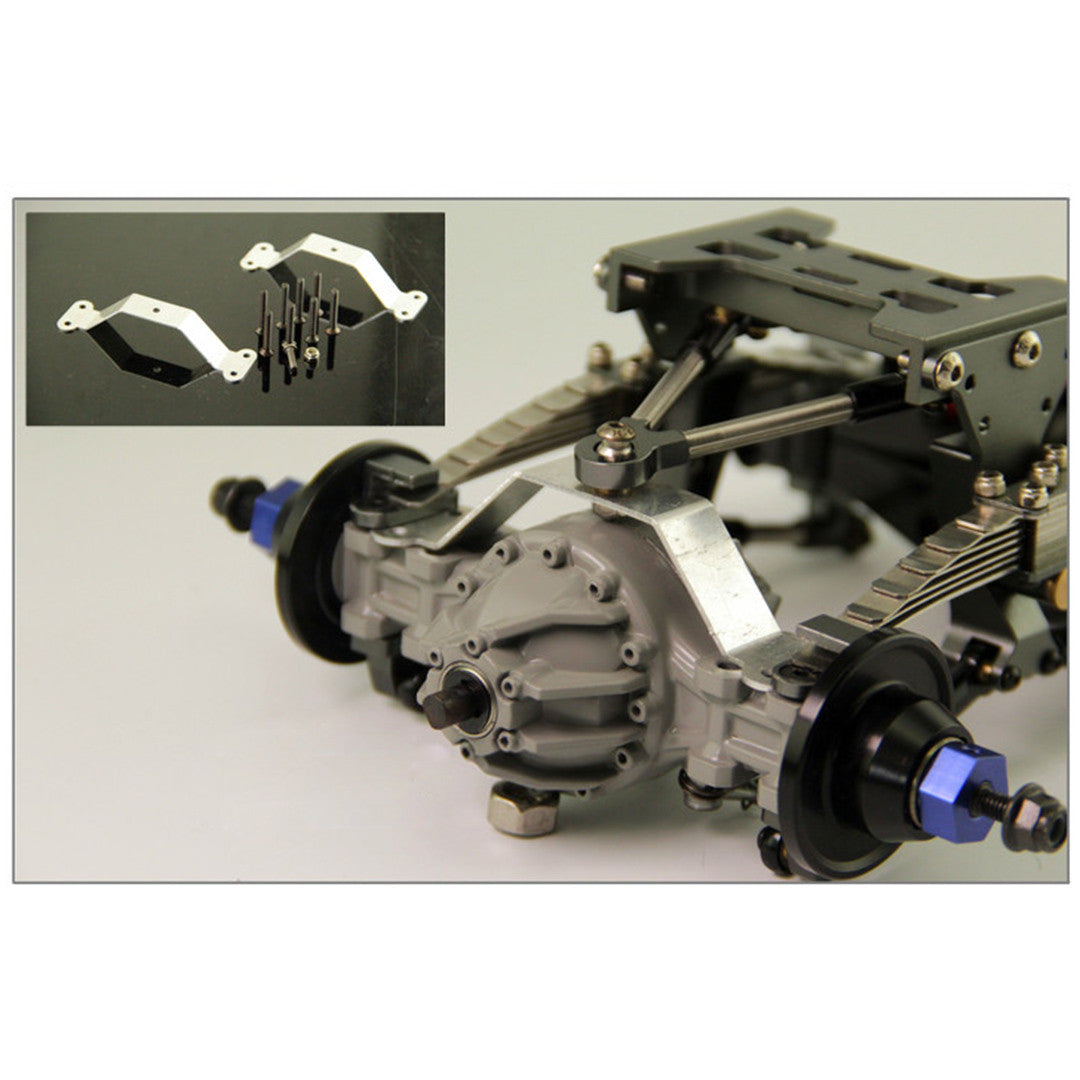 Bridge central bracket for three axle rear suspension bridge in  1/14 truck tractor/dump truck