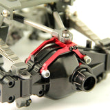 Bridge central bracket for three axle rear suspension bridge in  1/14 truck tractor/dump truck