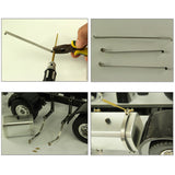 TAMIYA 1/14 Tractor Truck Hop-up Parts Metal Fuel Tank CNC Machined Aluminum