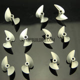 38xP1.4,CNC 2-blade Aluminum CW Propeller for 4.76mm shaft RC Boat