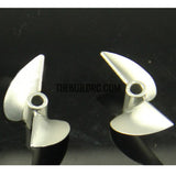 38xP1.9,CNC 2-blade Aluminum CCW Propeller for 4mm shaft RC Boat