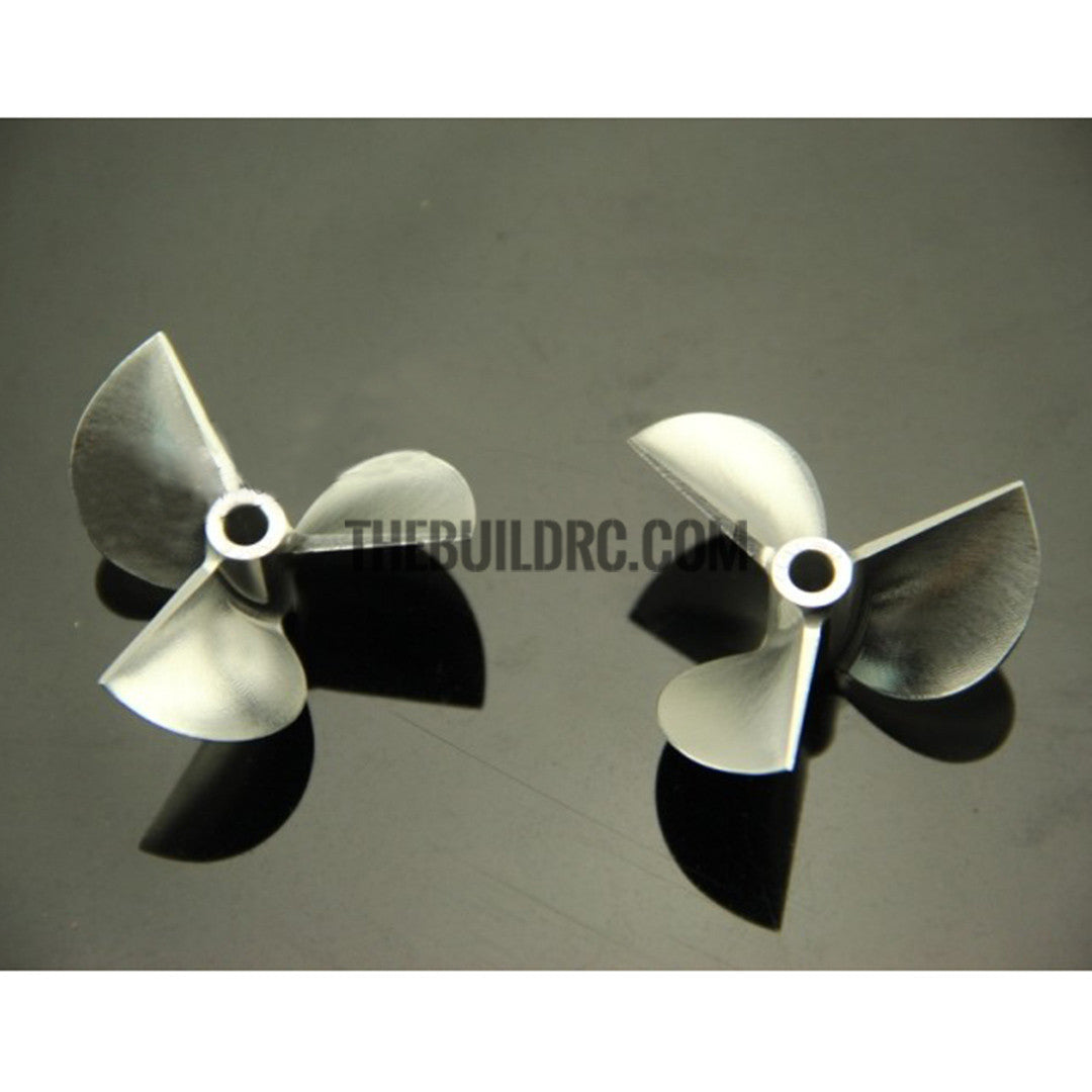 36xP1.8, CNC 3-blade Aluminum CCW Propeller  for 4mm shaft RC Boat