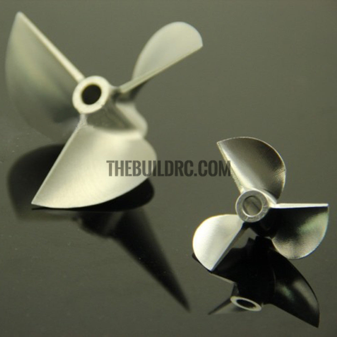32xP1.8, CNC 3-blade Aluminum CCW Propeller  for 4mm shaft RC Boat