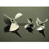 32xP1.4, CNC 3-blade Aluminum CW Propeller for 3.18mm shaft RC Boat