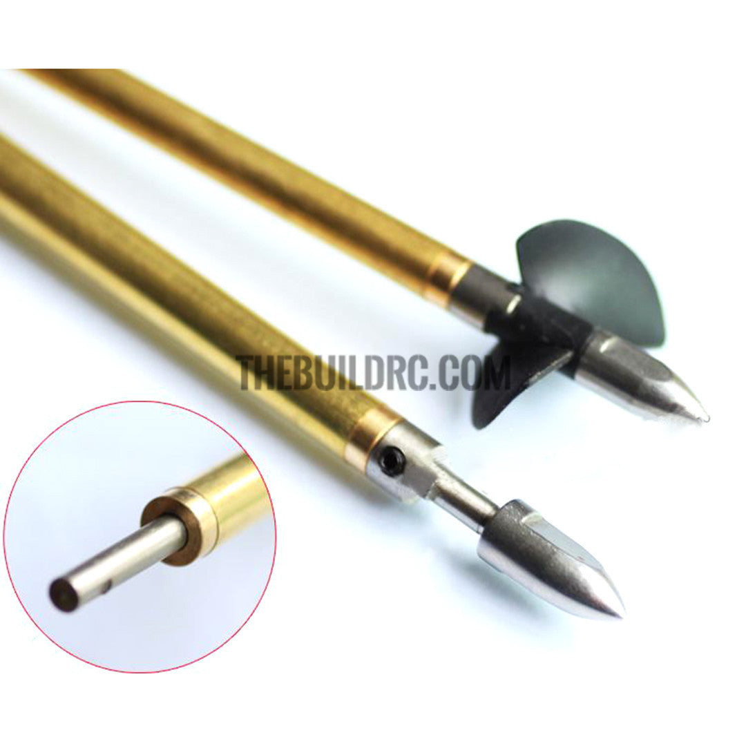 RC Boat ??4.0 x 245mm(L) Metal Drive Shaft + 200mm(L) Metal Tube + Cone Nut + Peep Fork
