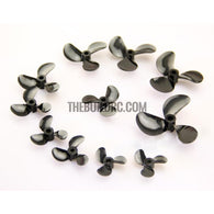 48xP10,  3-blade PC Propeller (Anti paddle) for 4mm shaft RC Boat