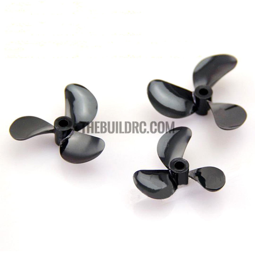 40xP7.6,  3-blade PC Propeller (Anti paddle) for 4mm shaft RC Boat