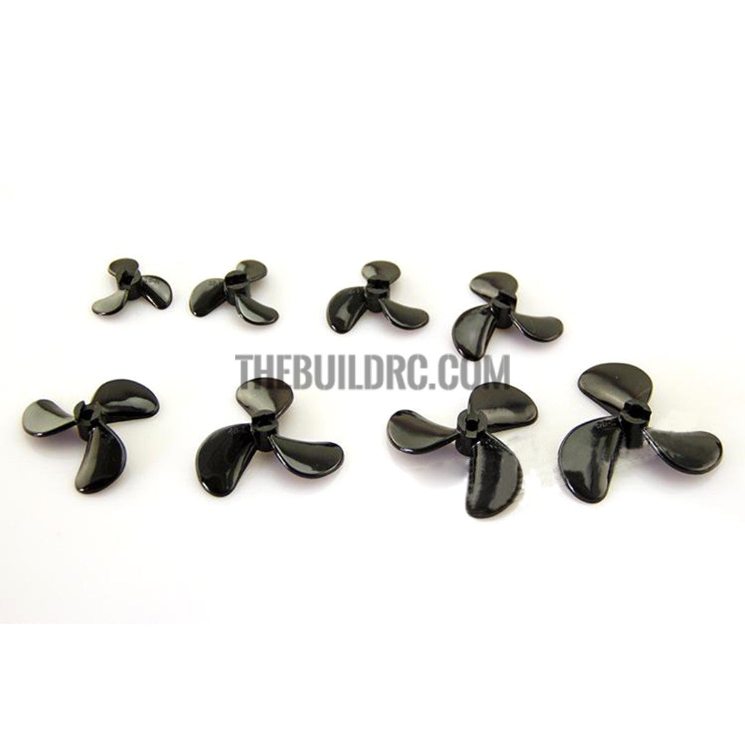 40xP7.6,  3-blade PC Propeller (Anti paddle) for 4mm shaft RC Boat