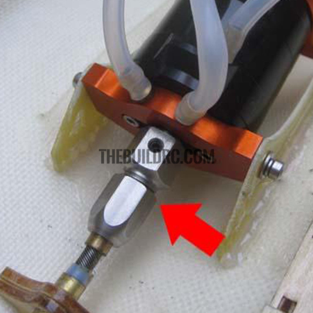 Steel Flex Collet Coupler for 3.18mm Motor Shaft and 3.18mm Flex Cable