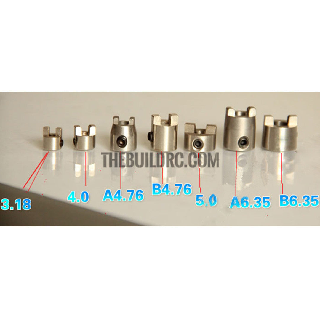 Model Boat Stainless Steel Drive Dog Shaft Crutch 3.18mm for RC Boat Drive Shaft