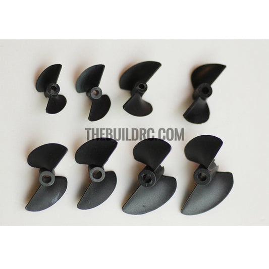 D27 x P1.4 ,2-Blade Nylon RC Boat Propeller for 3.18mm Shaft
