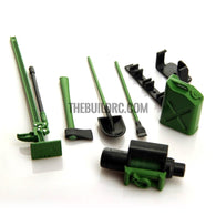 1/10 Accessory Tool Set For RC Pick-Up Trucks Tamiya HPI Axial Wraith-GREEN