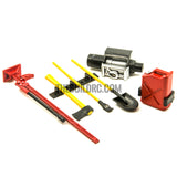 1/10 Accessory Tool Set For RC Pick-Up Trucks Tamiya HPI Axial Wraith-Red and Yellow