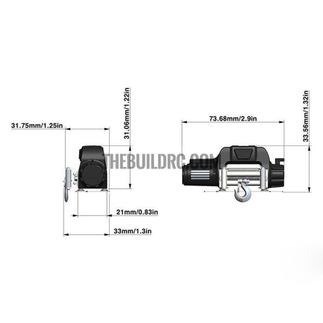 RC4WD Z-S1079 "Warn" 9.5cti 1/10 Scale Winch FOR Rock Crawler SCX10