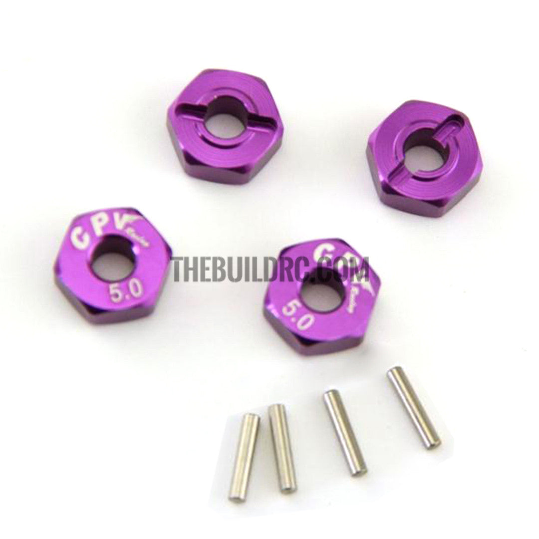 Aluminum 5mm Thickness Hex Adapter for 1:10 RC Car