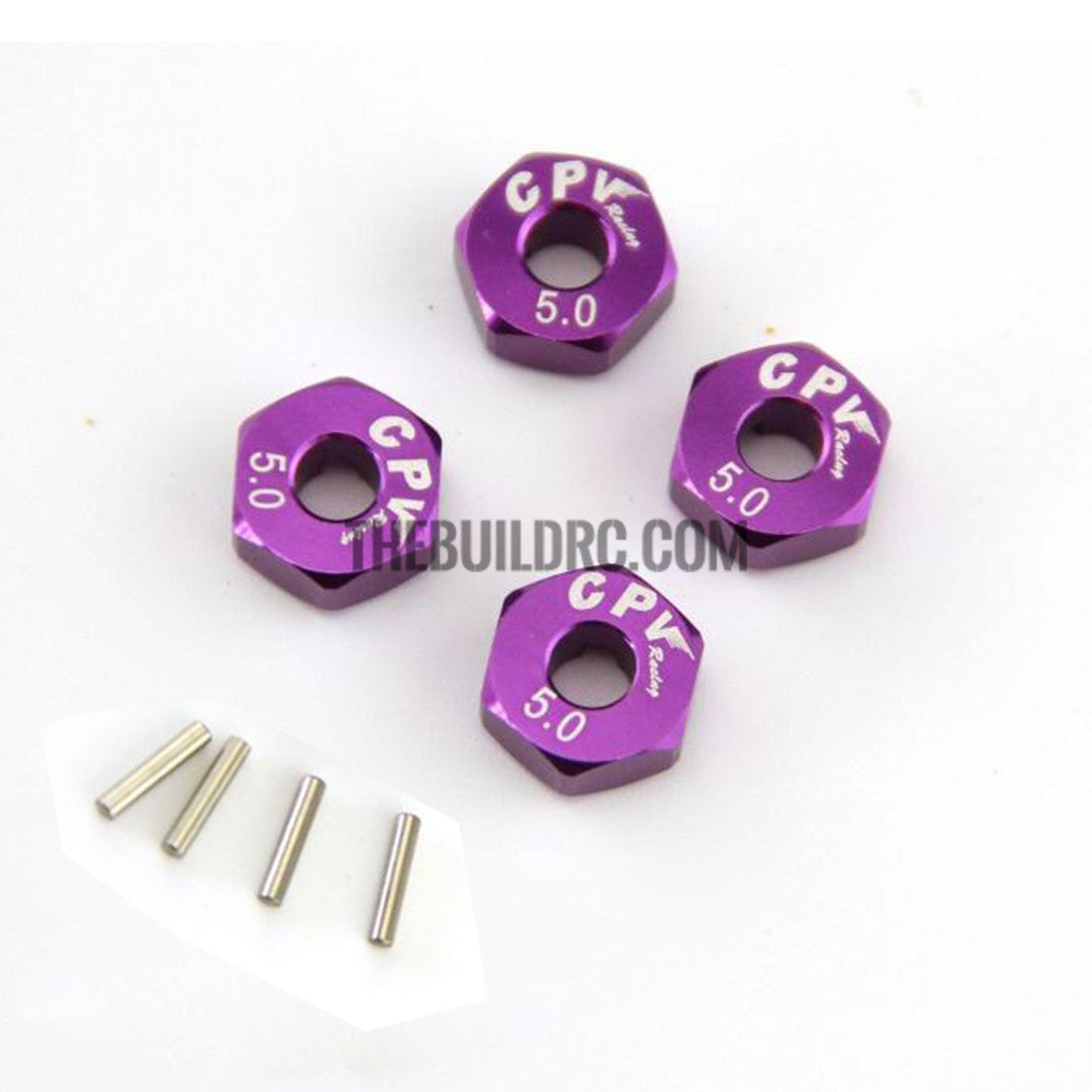 Aluminum 5mm Thickness Hex Adapter for 1:10 RC Car