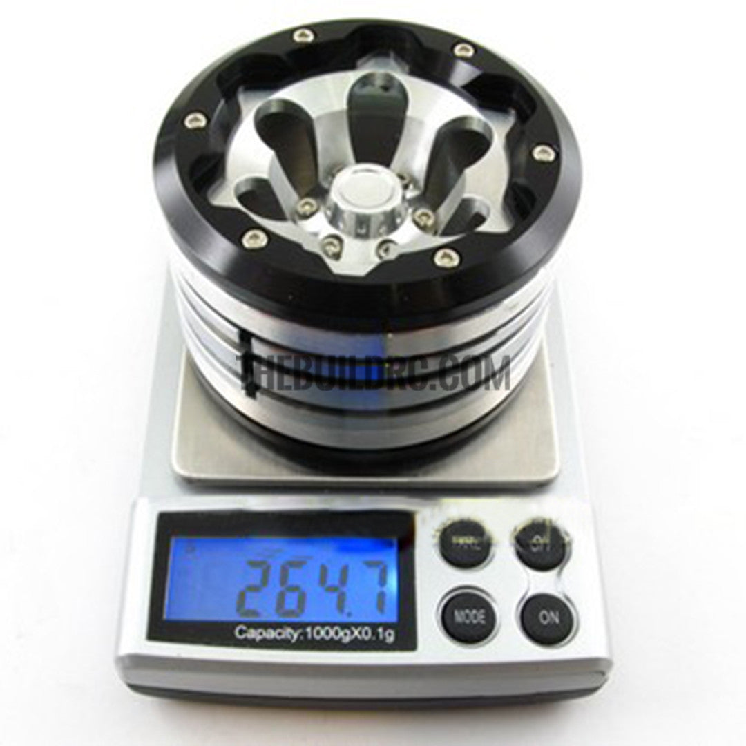 2.2" Scale Beadlock Wheel for 1/10 RC Crawler SCX10 AX10 -Black