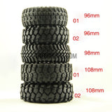 RC 1:10 Rock Climbing Car Racing Tires Tyre 1.9" 98mm1 PCS for RC4WD F350 SCX10
