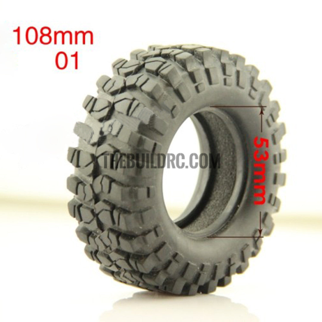 RC 1:10 Rock Climbing Car Racing Tires Tyre 1.9" 98mm1 PCS for RC4WD F350 SCX10