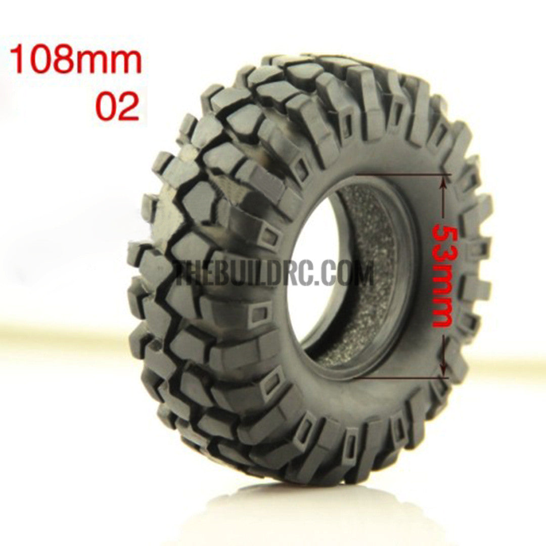 RC 1:10 Rock Climbing Car Racing Tires Tyre 1.9" 96mm1 PCS for RC4WD F350 SCX10