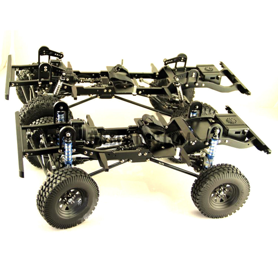 D90 V2 1/10 Scale Defender Chassis Fully CNC Metal Electric 4X4 RC Truck D110