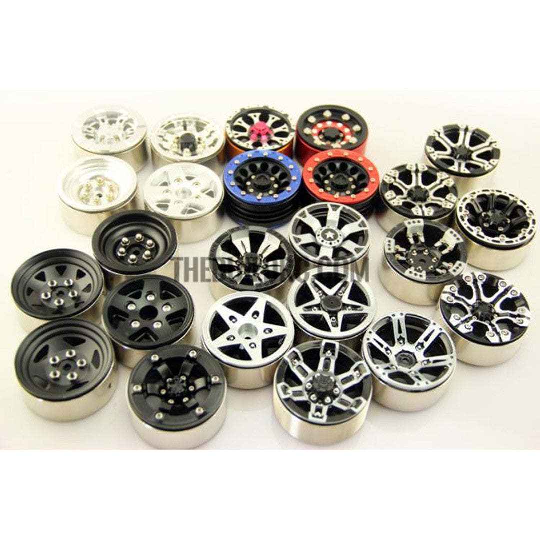1.9" Scale Beadlock Wheel for 1/10 RC Crawler D90 SCX10 RC4WD CC01(version 17) 1pc