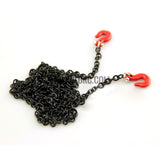 Black Metal Trailer Hook & Chain Hook RC AXIAL For 1/10 SCX10 CC01 D90 Rock Crawler/Buggy