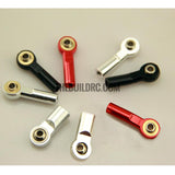 Aluminum M3 Link Rod End Ball Joint CW for 1/10 RC Car Crawler Buggy Straight 27mm Red