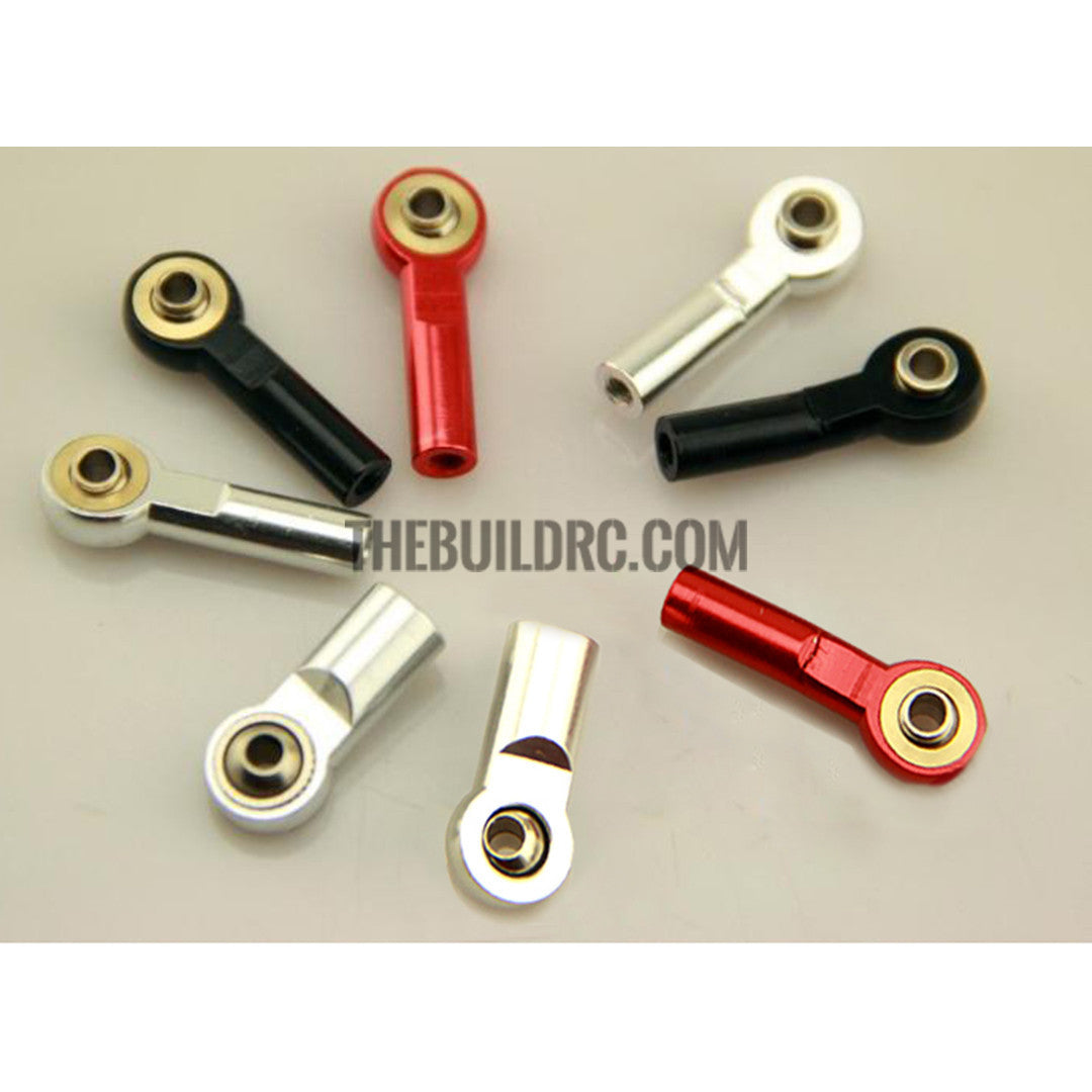 Aluminum M3 Link Rod End Ball Joint CW for 1/10 RC Car Crawler Buggy Straight 22mm Silver