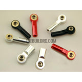 Aluminum M4 Link Rod End Ball Joint CCW for 1/10 RC Car Crawler Buggy Straight 22mm Black