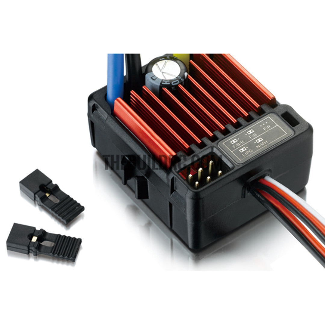 HobbyWing QuicRun 1:10 Waterproof Brushed 60A ESC 4WD RC Car Buggy Touring #1060(mini Tamiya plug)