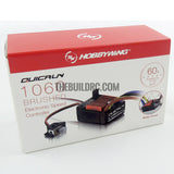 HobbyWing QuicRun 1:10 Waterproof Brushed 60A ESC 4WD RC Car Buggy Touring #1060(mini Tamiya plug)