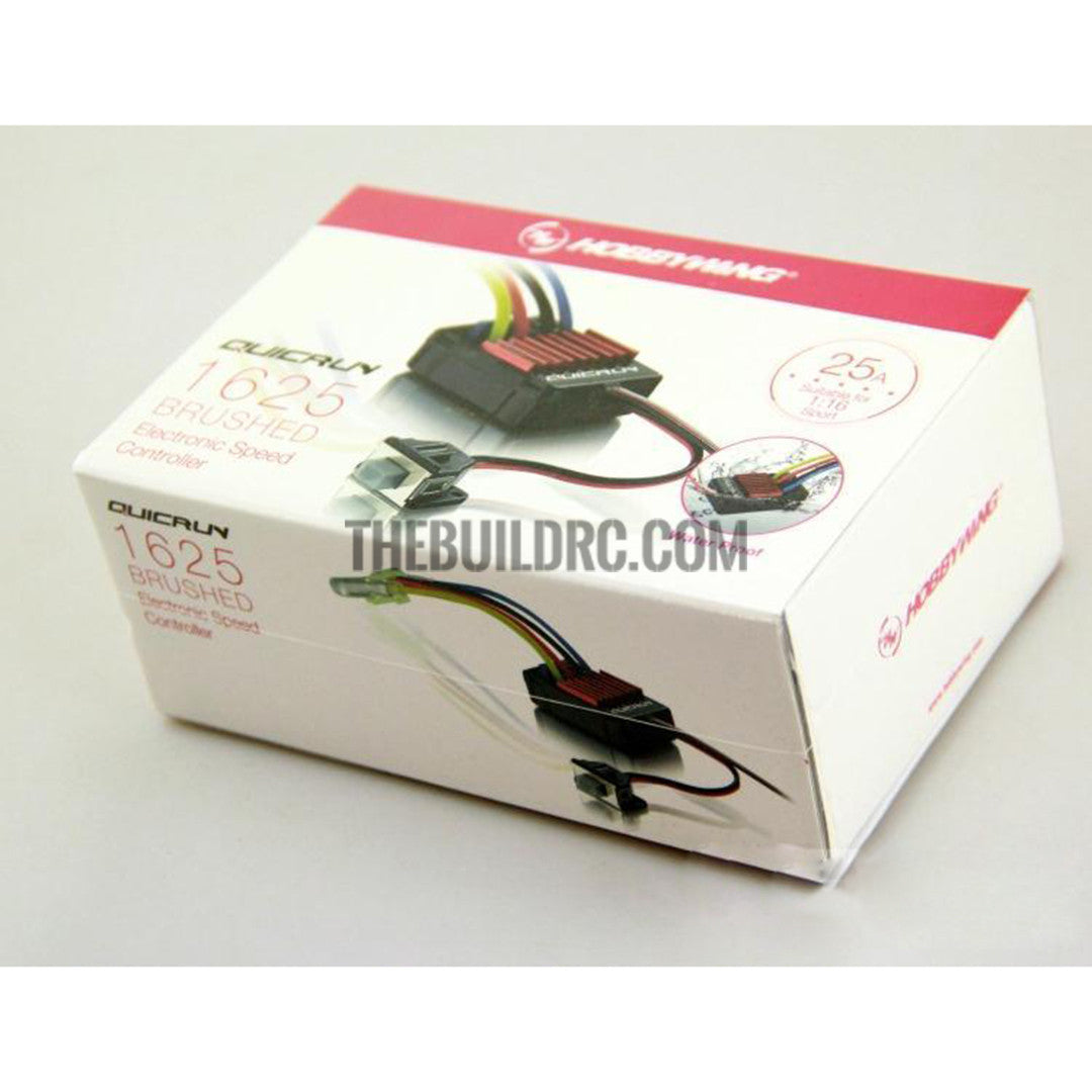 HobbyWing QuicRun 1:16 Brushed 25A ESC 4WD RC Cars Buggy Touring Truck #1625((T plug))