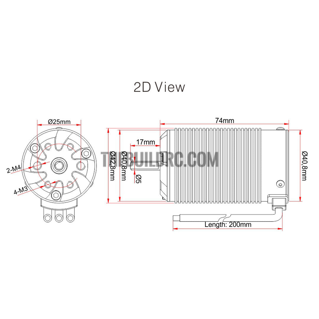 SkyRC Toro X8T Brushless Motor 1/8 2250KV