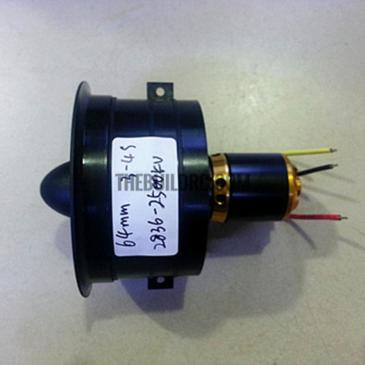 64mm 12-Blades 2836-2500KV Brushless Ducted Fan 4S for RC Models
