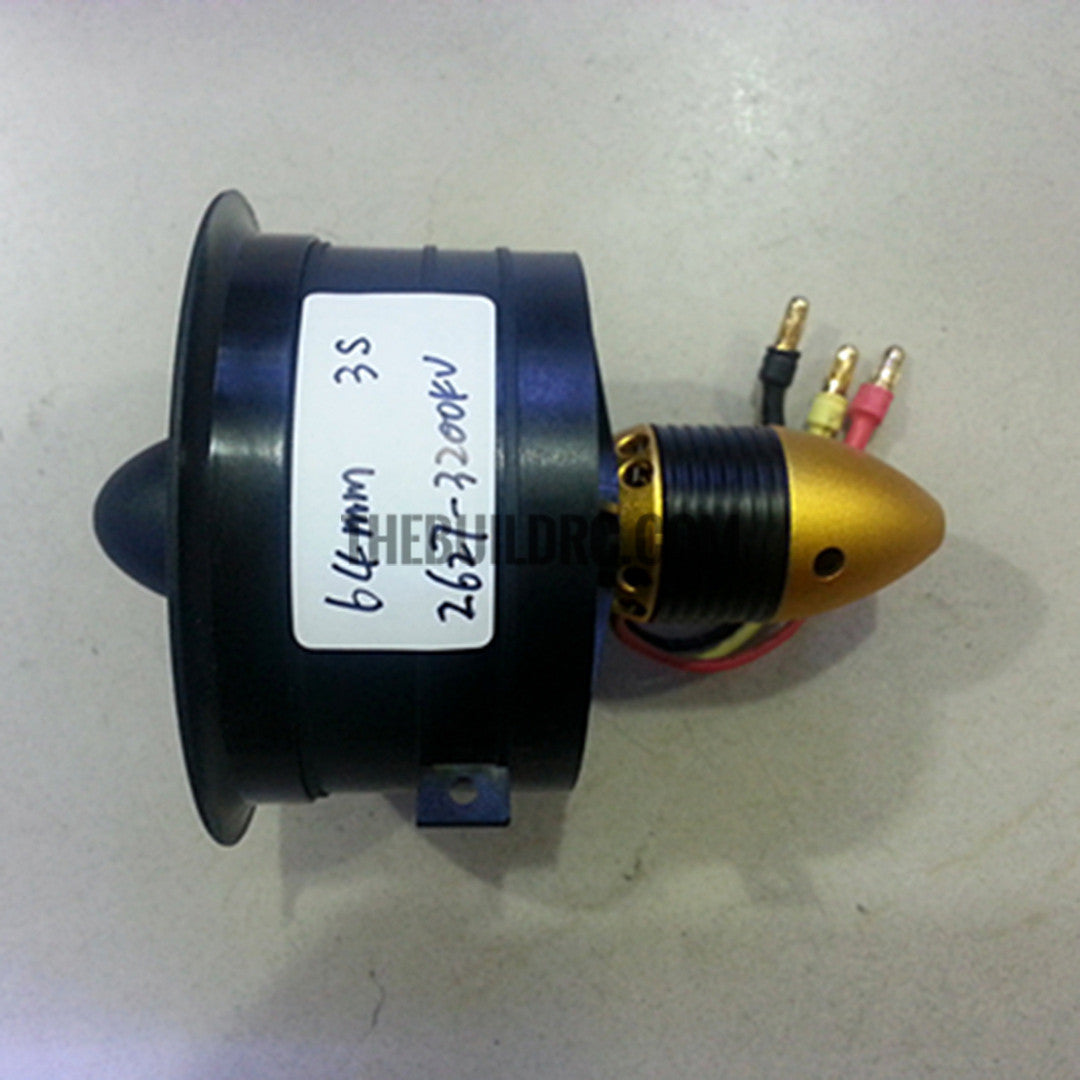 64mm 12-Blades 2627-3200KV Brushless Ducted Fan 3S with 50A ESC for RC Models