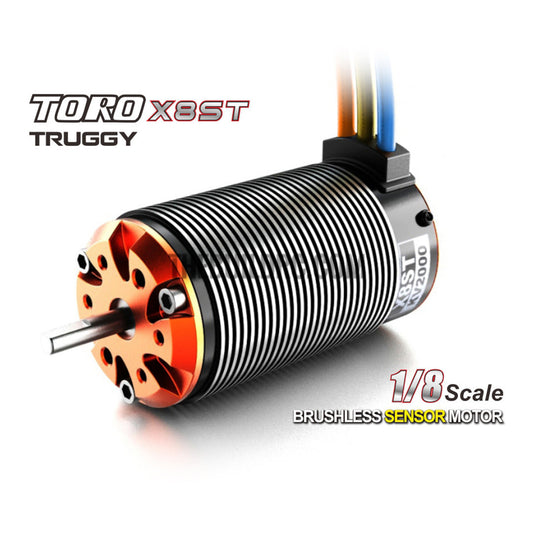 SKYRC TORO 1/8 RC Truck ARES X8ST 2000 KV 4 Poles Sensored Brushless Motor
