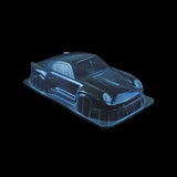 1/8 Lexan Clear RC Car Body Shell for  PORSHE 959 GT BODY  325mm