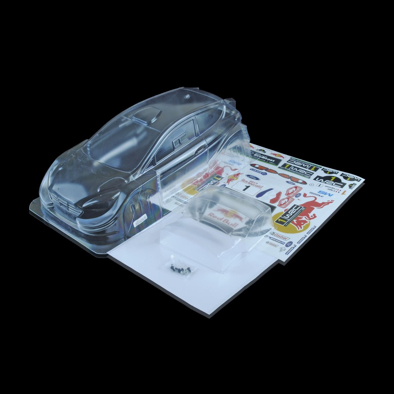 1/10 Lexan Clear RC Car Body Shell for FORD FIESTA RALLY 200mm