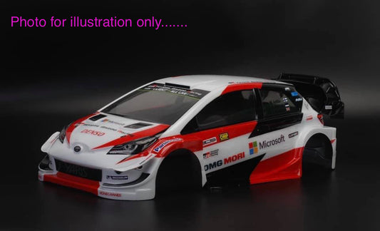 1/10 Lexan Clear RC Car Body Shell for YARIS WRC  190mm