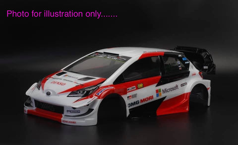 1/10 Lexan Clear RC Car Body Shell for YARIS WRC  190mm