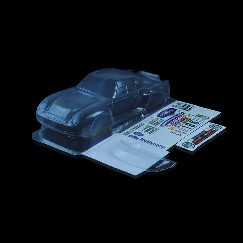 1/10 Lexan Clear RC Car Body Shell for MINI PORSCHE 959 210mm