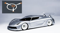 1/28 Lexan Clear RC Car Body Shell for Mini-Z JSK Touring Body  98mm