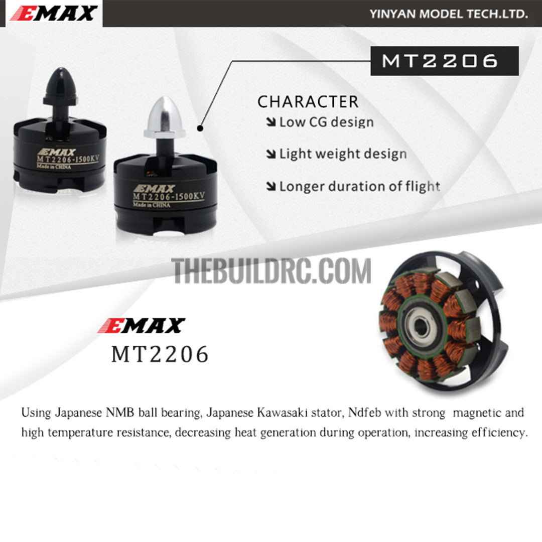 Emax MT2206 1500KV CW Thread Brushless Motor For 250 Quadcopter