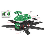 Kingkong SK HEX300 Hexrcopter With LED PCB Frame Kit Mixed Material