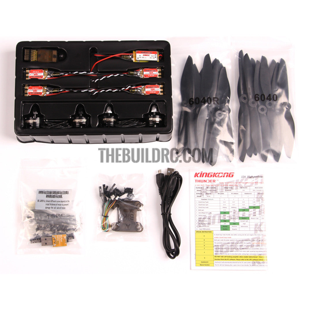 Kingkong Force 200 Multirotor Driving Equipment Set MT2204 Motor Micro Option 2 6040 Props